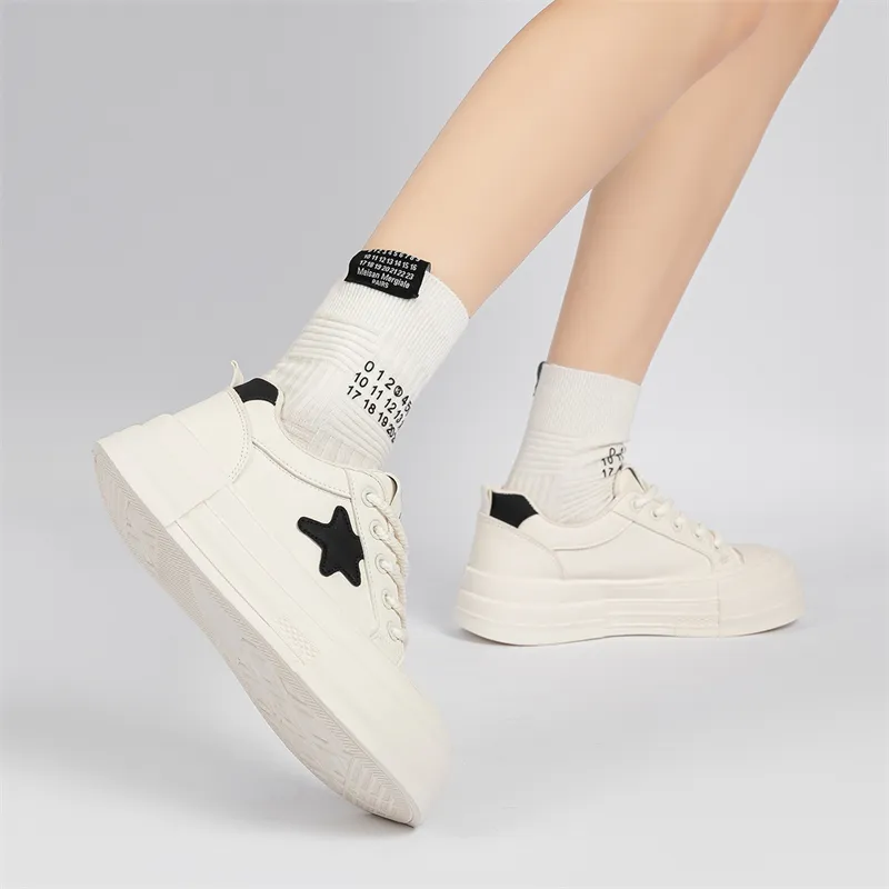 Humanism 1986 Skateboard Shoes Women's Low Top White Black/Pink White-15