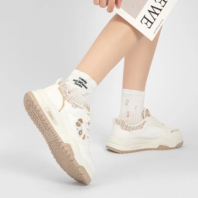 Humanism 1986 Skateboard Shoes Women's Low Top White/White Green/White Khaki/Pink White-20