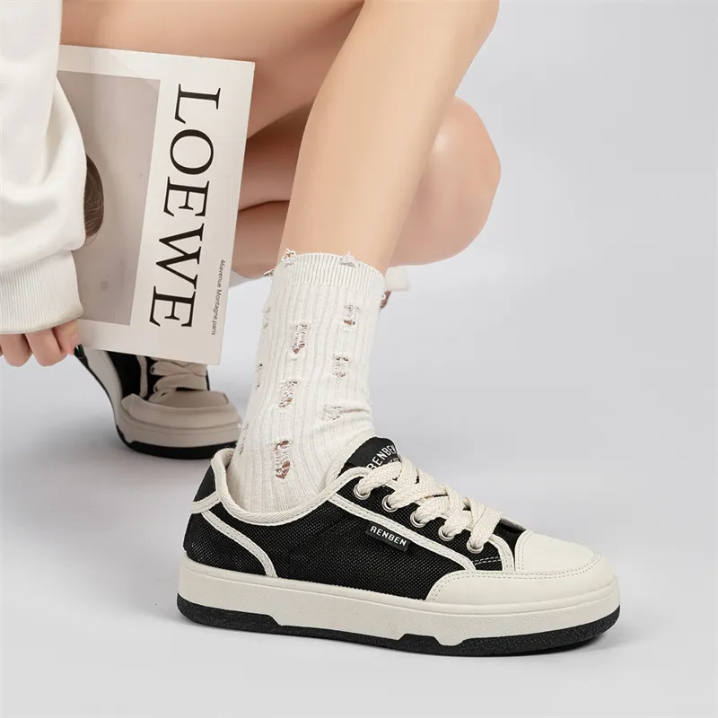 Humanism 1986 Lightweight Breathable Height Increasing Low Top Skateboard Shoes Women's-9