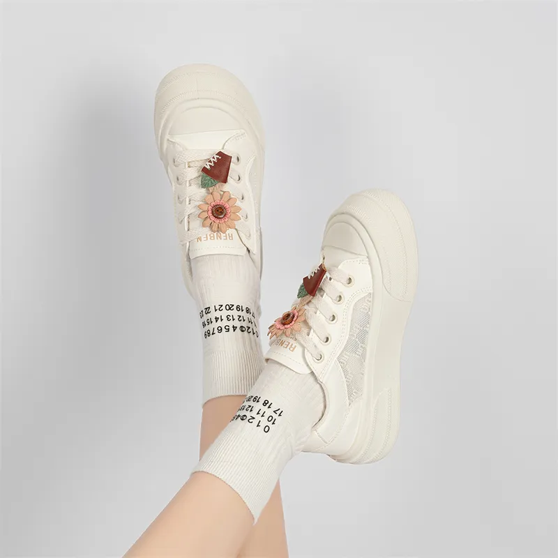 Humanism 1986 Lightweight Breathable Height Increasing Low Top Skateboard Shoes Women's-6
