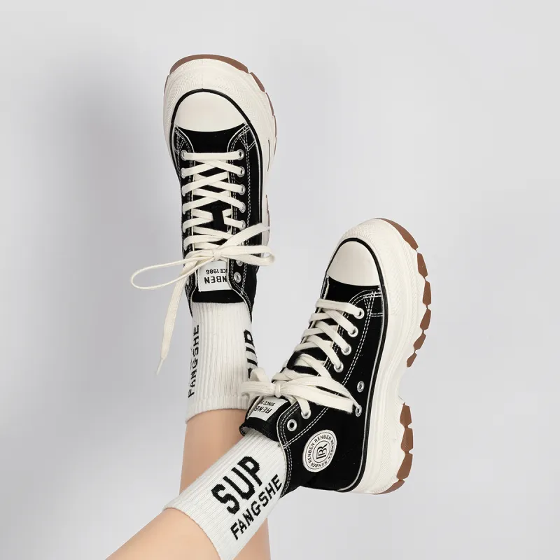 Humanism 1986 High Top Canvas Shoes Women's-3