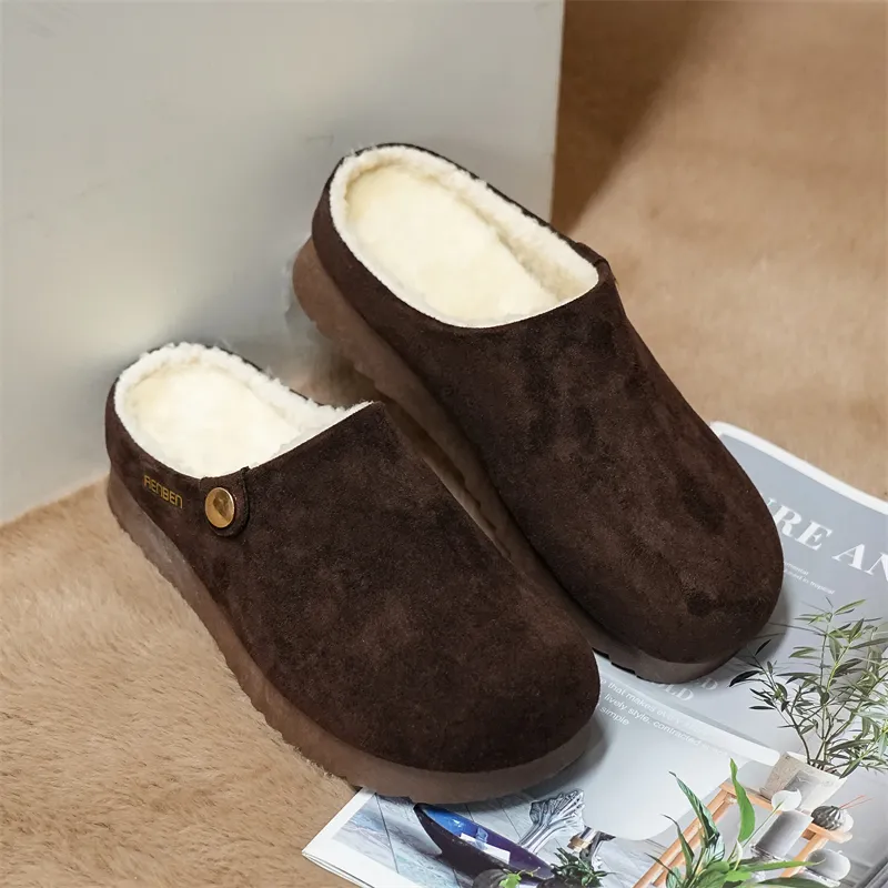 Humanism 1986 Multi Layer Sole Closed Toe Slippers Women's-4