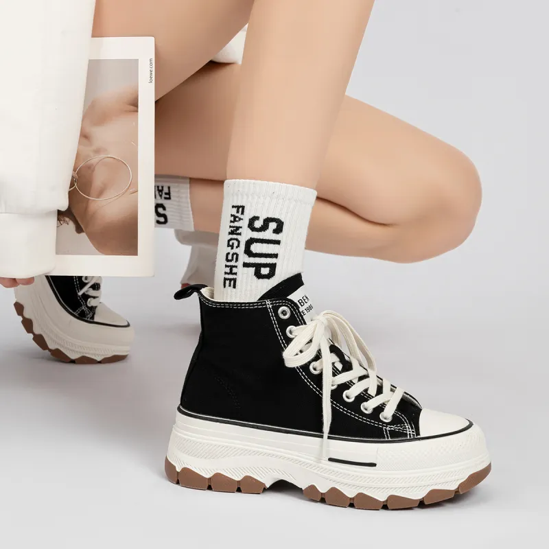Humanism 1986 High Top Canvas Shoes Women's-5