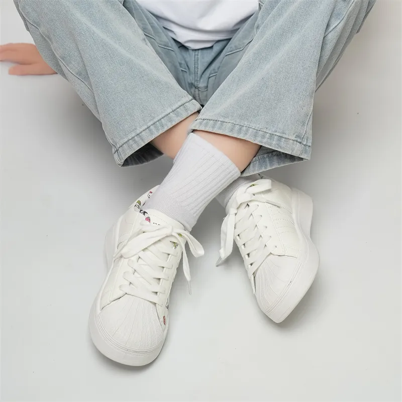 Humanism 1986 Thermal Lightweight Height Increasing Low Top Skateboard Shoes Women's Ecru-7