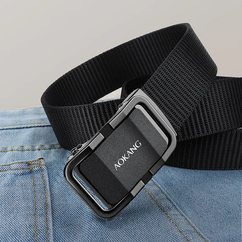 AOKANG Fabric Woven Strap Men's 3.4CM-1