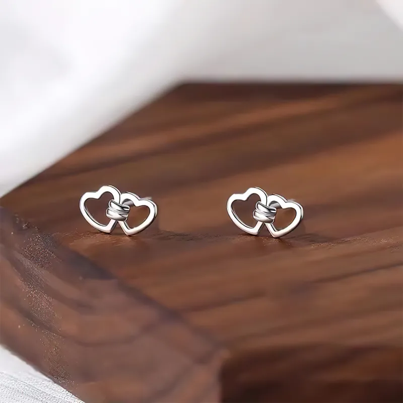 AIDIER 999 Fine Silver Stud Earrings Women's-1