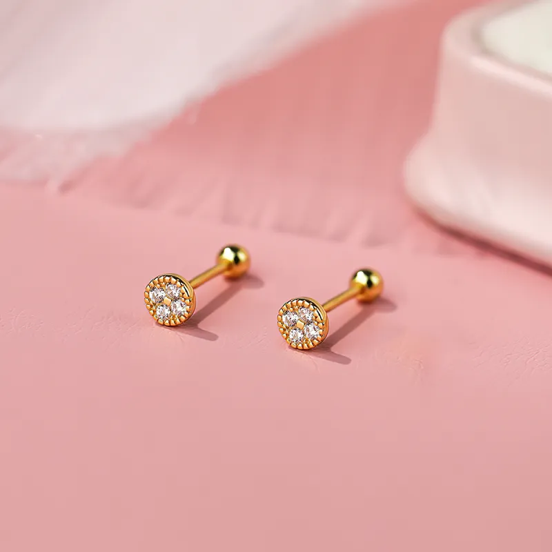 AIDIER 999 Fine Silver Stud Earrings Women's-2