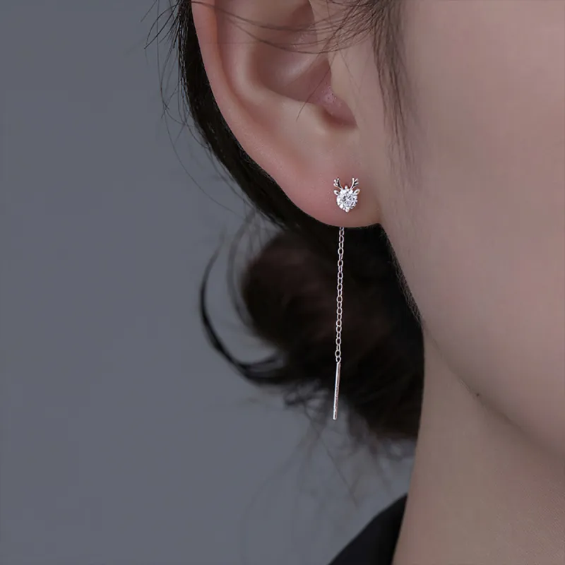 AIDIER 925 Sterling Silver Drop Earrings Women's-4