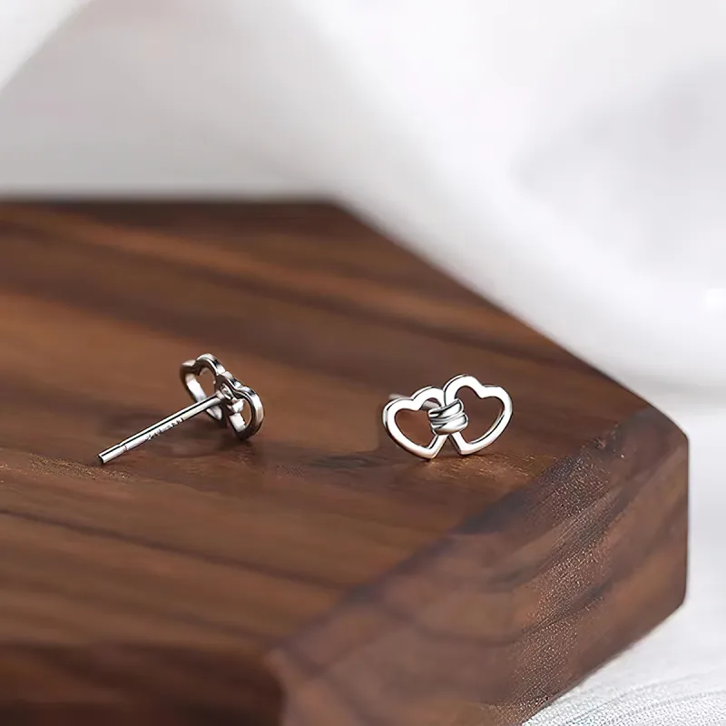 AIDIER 999 Fine Silver Stud Earrings Women's-3