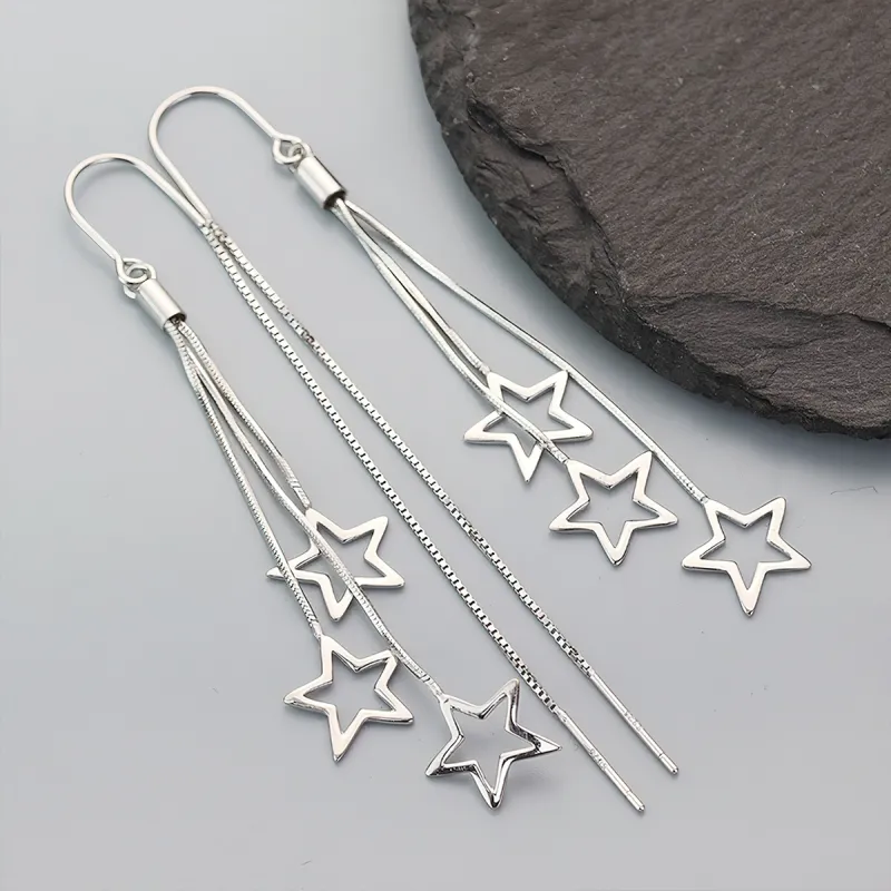 AIDIER 925 Sterling Silver Drop Earrings Women's-2