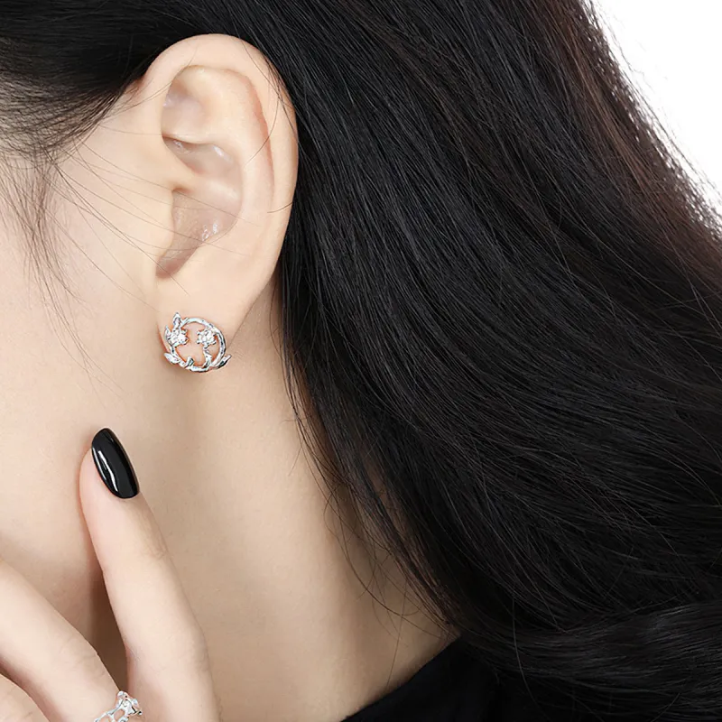 AIDIER 925 Sterling Silver Earrings Women's-1