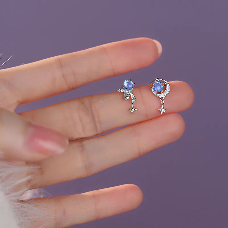 AIDIER 925 Sterling Silver Stud Earrings Women's-5