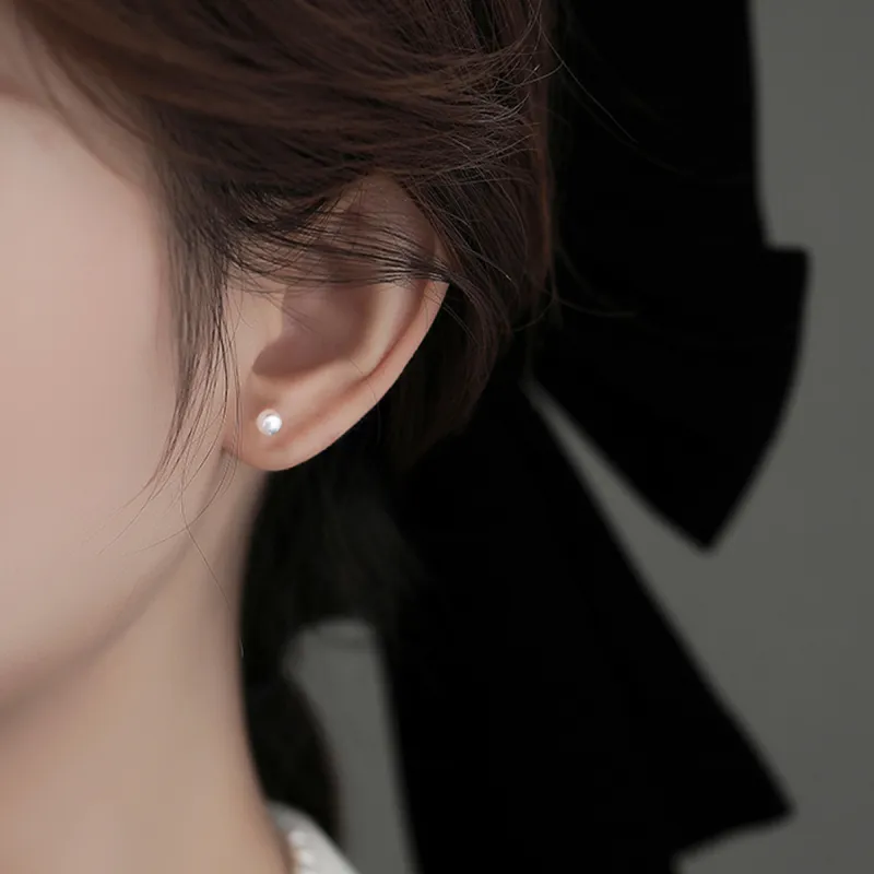 AIDIER 925 Sterling Silver Stud Earrings Women's-4
