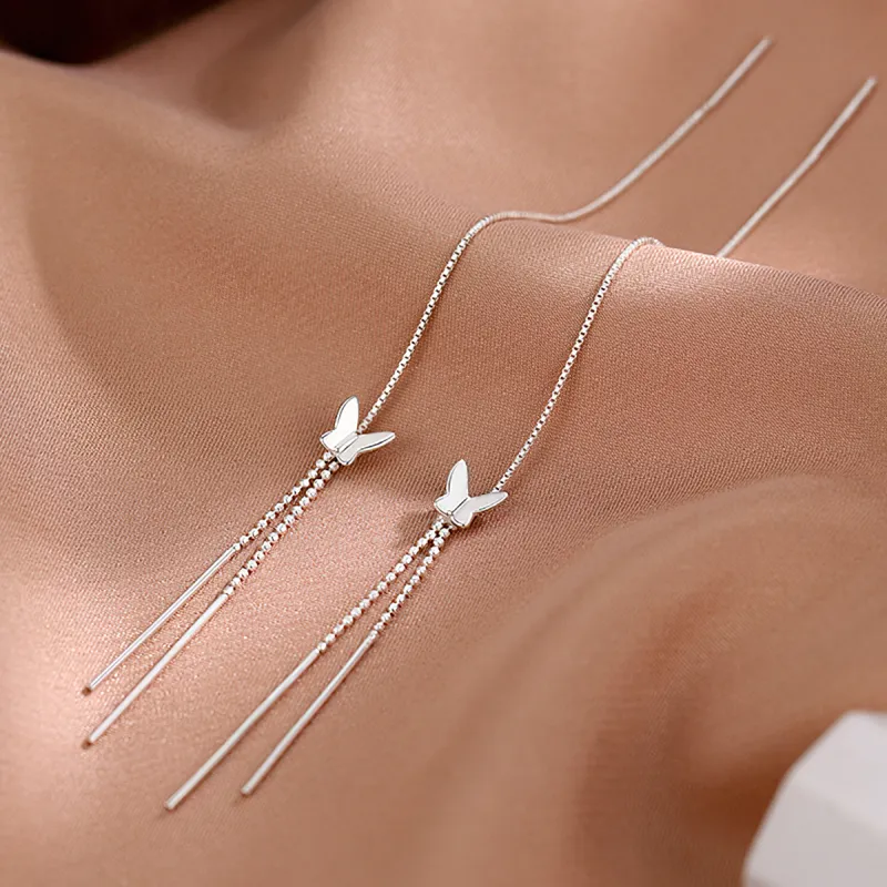 AIDIER 925 Sterling Silver Drop Earrings Women's-2