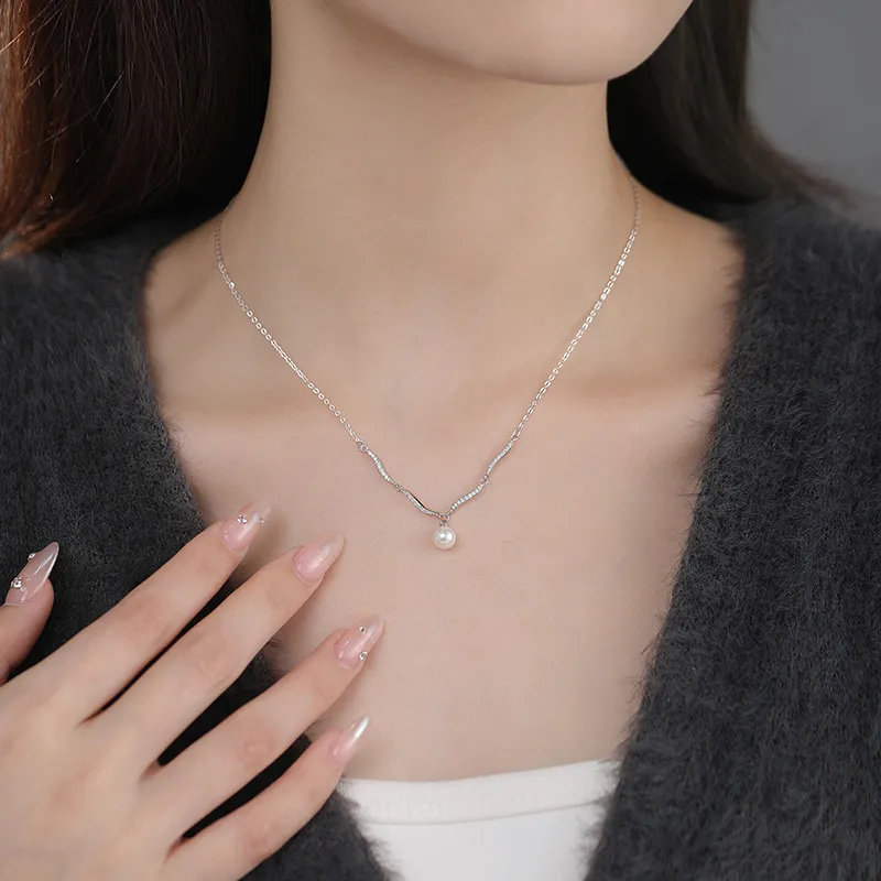 AIDIER S999 Fine Silver Necklaces Women's-4
