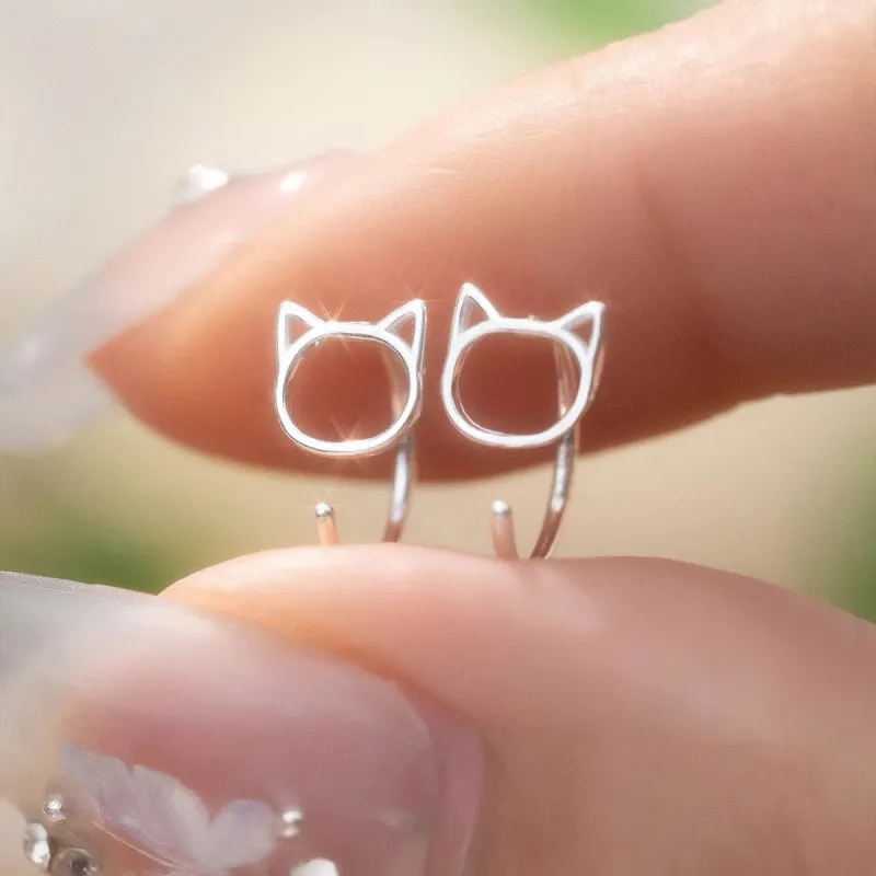 AIDIER 999 Fine Silver Stud Earrings Women's-4