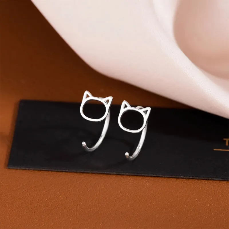AIDIER 999 Fine Silver Stud Earrings Women's-1