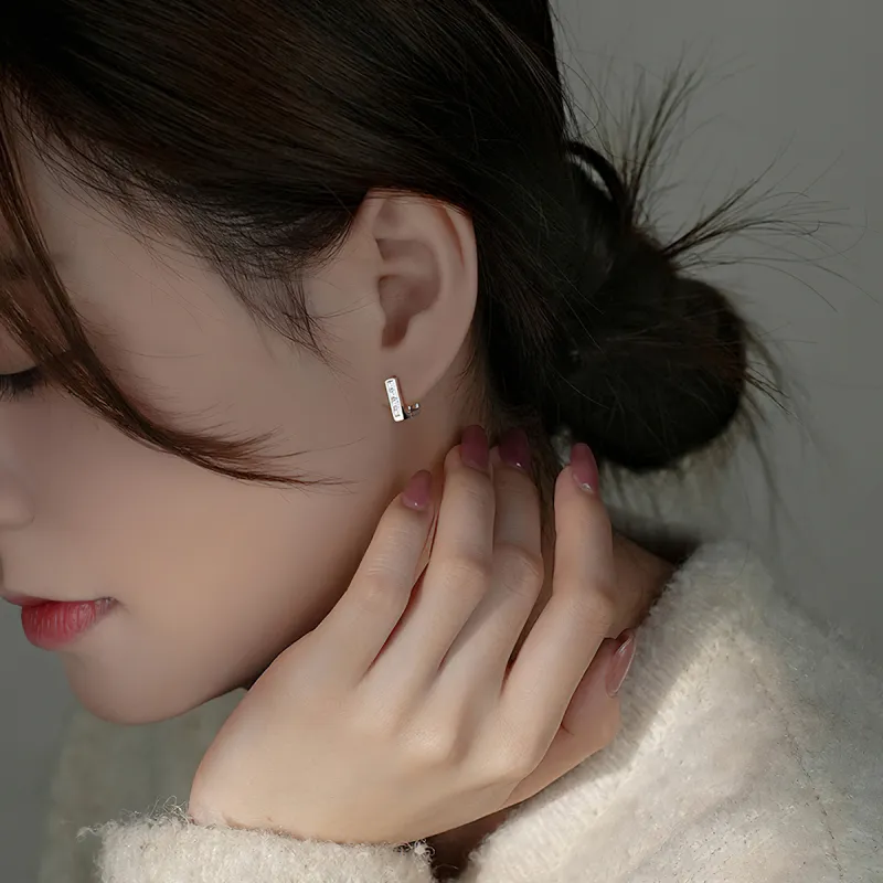 AIDIER 925 Sterling Silver Stud Earrings Women's-5