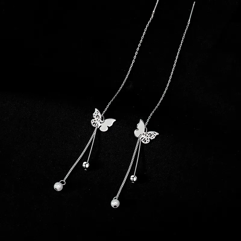 AIDIER 925 Sterling Silver Drop Earrings Women's-2