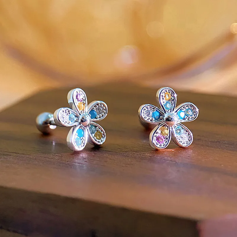 AIDIER 999 Fine Silver Stud Earrings Women's-2