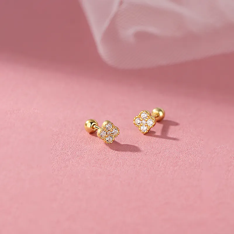 AIDIER 999 Fine Silver Stud Earrings Women's-2