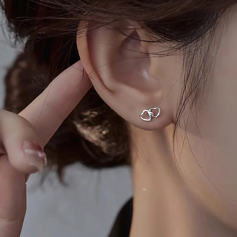 AIDIER 999 Fine Silver Stud Earrings Women's-5
