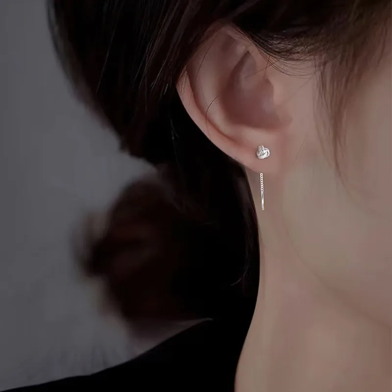 AIDIER 999 Fine Silver Drop Earrings Women's-3