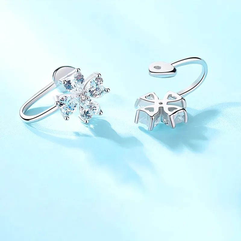 AIDIER 925 Sterling Silver Clip On Earrings Women's-3