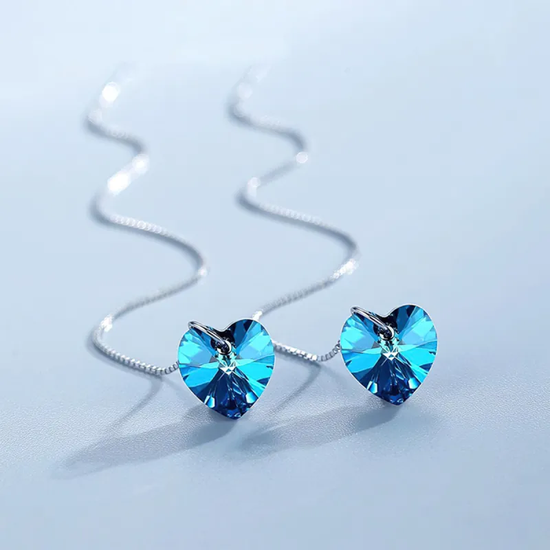 AIDIER 925 Sterling Silver Drop Earrings Women's-1