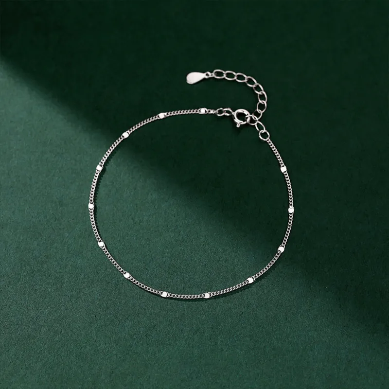 AIDIER 925 Sterling Silver Anklets Women's-1