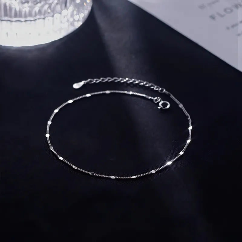 AIDIER 925 Sterling Silver Anklets Women's-3