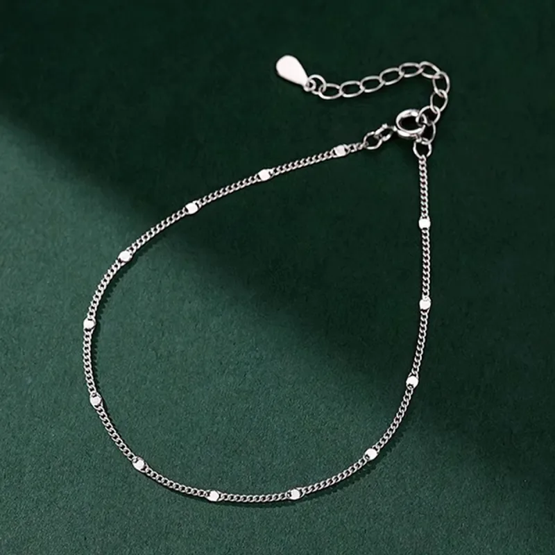 AIDIER 925 Sterling Silver Anklets Women's-2