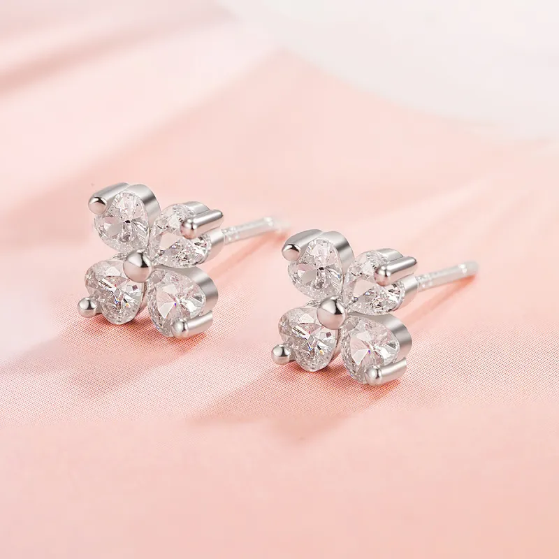 AIDIER 999 Fine Silver Stud Earrings Women's-3