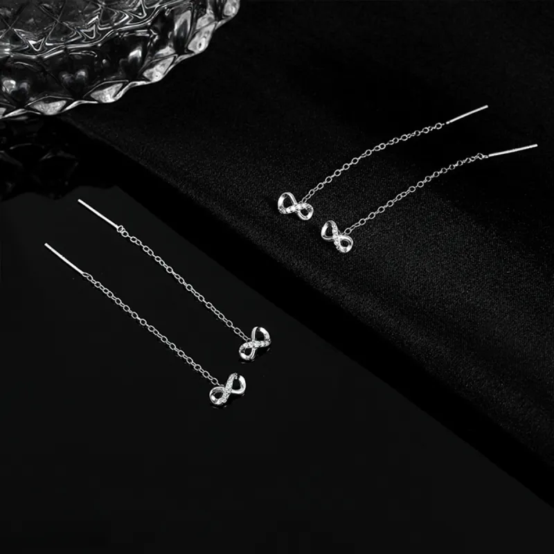 AIDIER 925 Sterling Silver Drop Earrings Women's-3