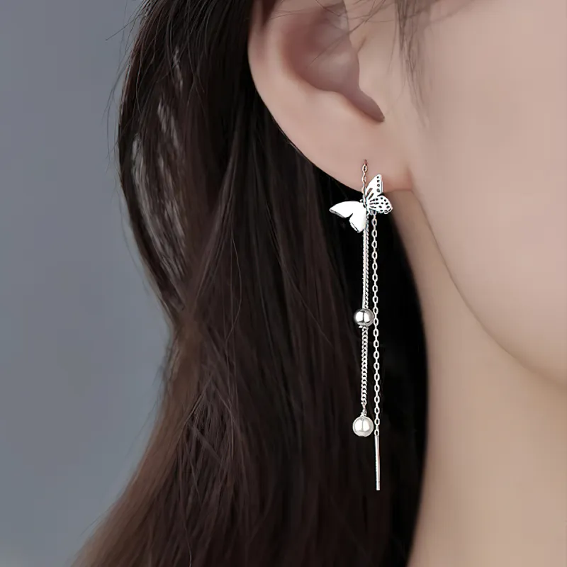 AIDIER 925 Sterling Silver Drop Earrings Women's-4