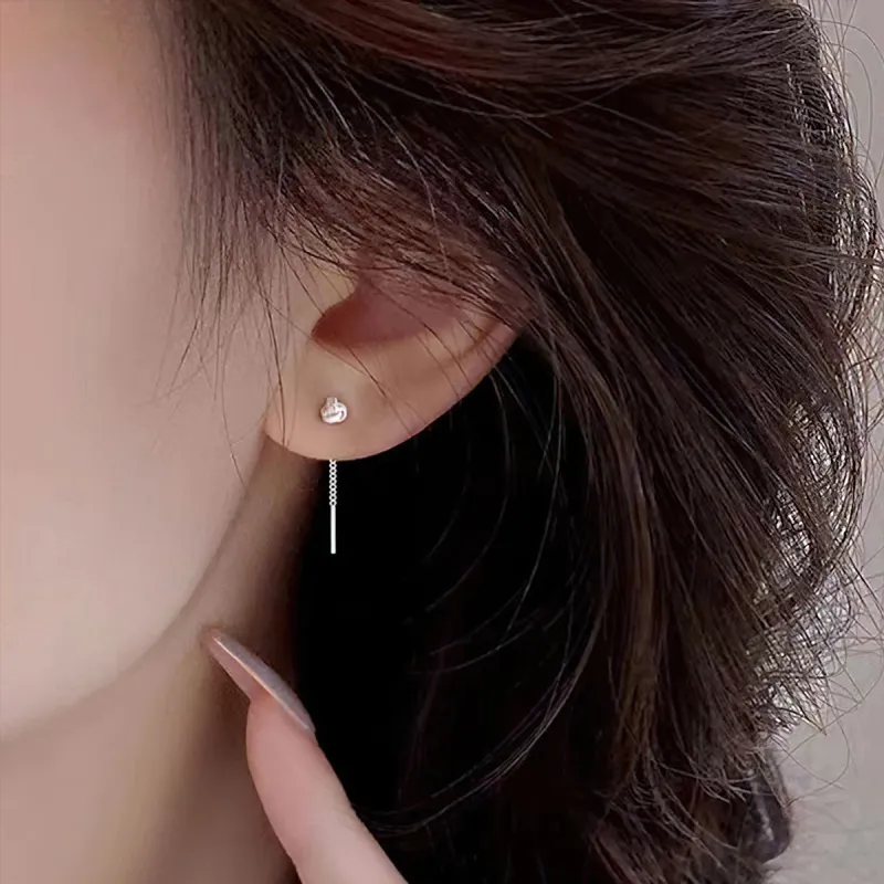 AIDIER 999 Fine Silver Drop Earrings Women's-1