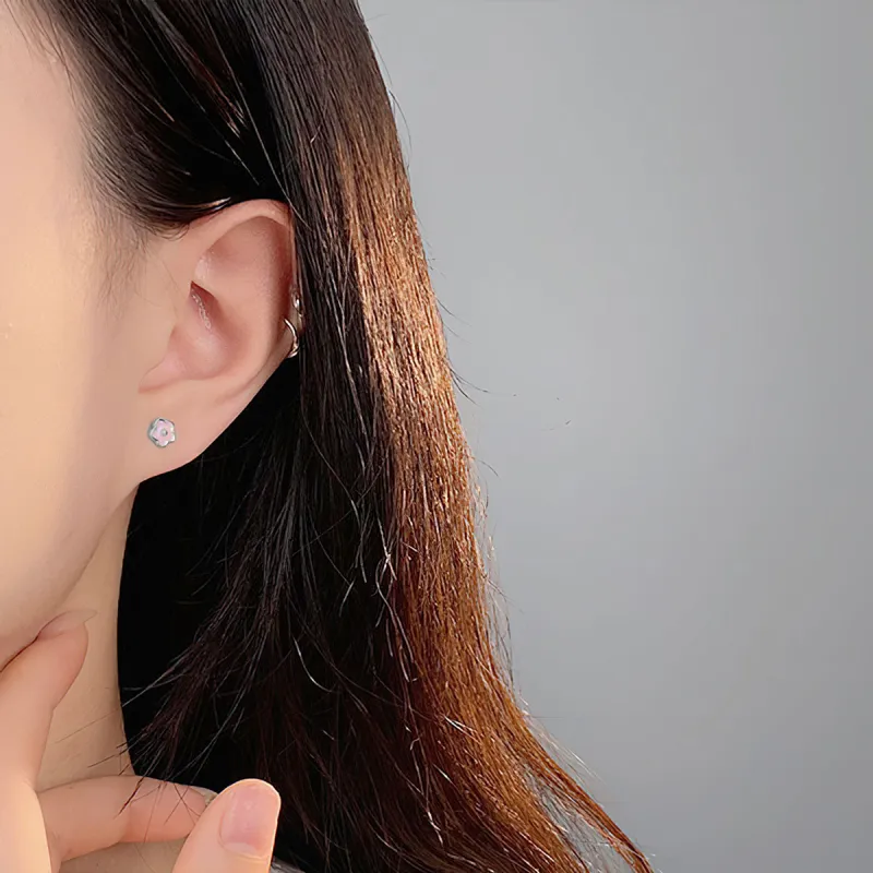 AIDIER S 999 Fine Silver Stud Earrings Women's-7