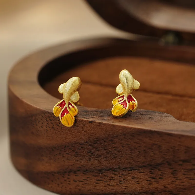 AIDIER 999 Fine Silver Stud Earrings Women's-1