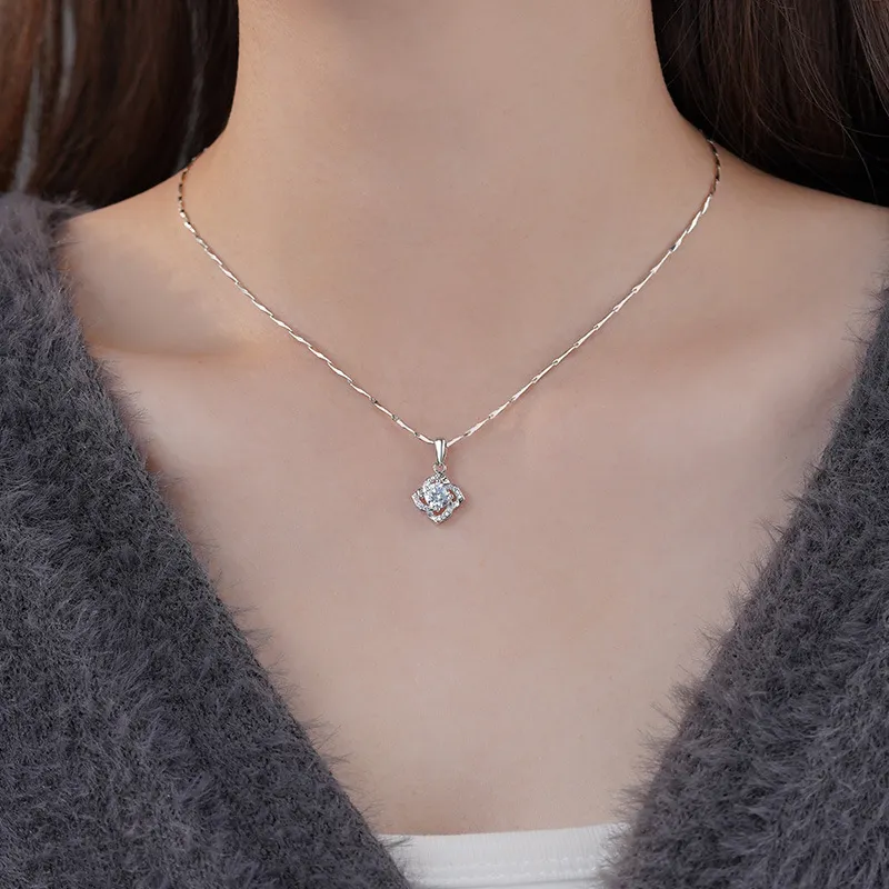 AIDIER 999 Fine Silver Necklaces Women's-3