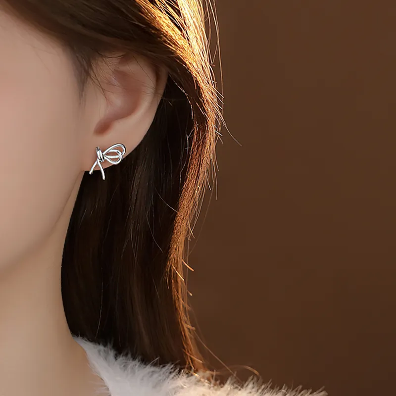 AIDIER 925 Sterling Silver Stud Earrings Women's-5
