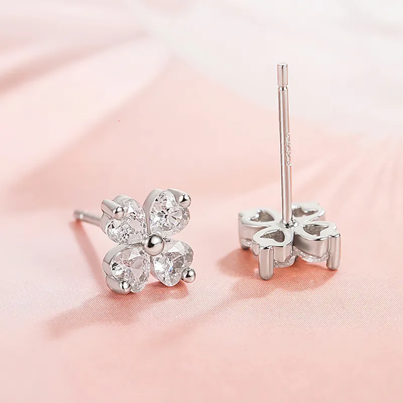 AIDIER 999 Fine Silver Stud Earrings Women's-4