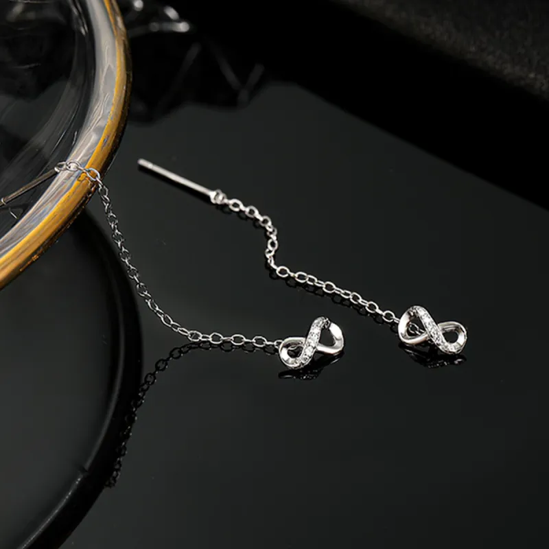 AIDIER 925 Sterling Silver Drop Earrings Women's-2