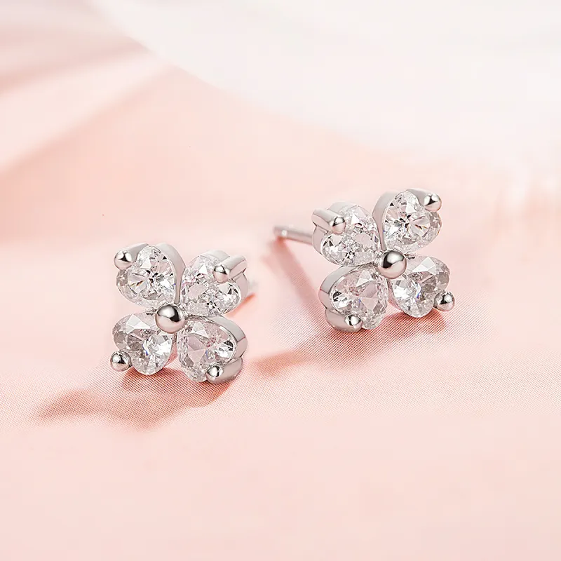 AIDIER 999 Fine Silver Stud Earrings Women's-2