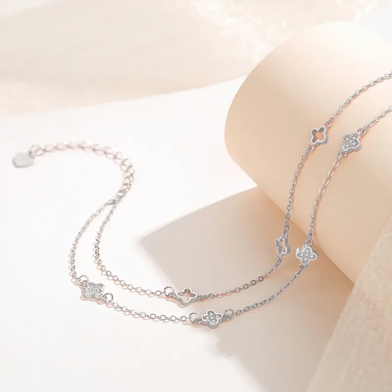 AIDIER 925 Sterling Silver Anklets Women's-3