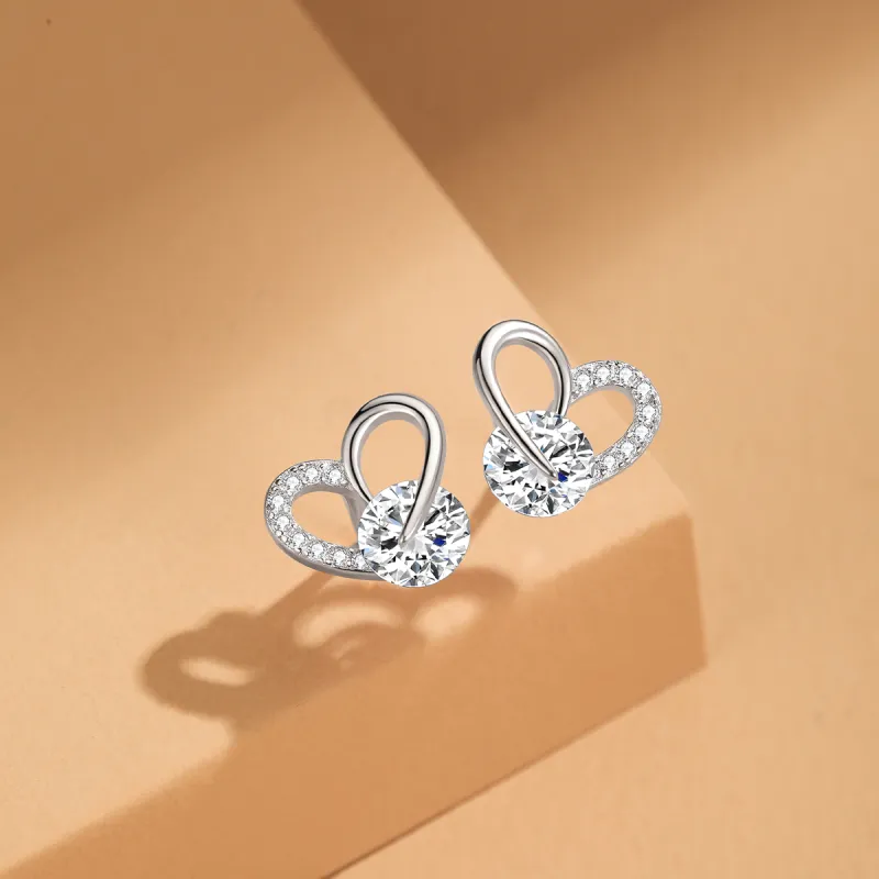 AIDIER 925 Sterling Silver Stud Earrings Women's-2