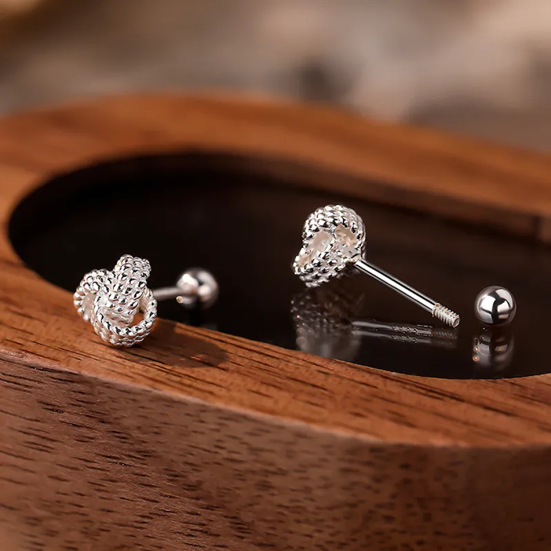 AIDIER 925 Sterling Silver Stud Earrings Women's-4