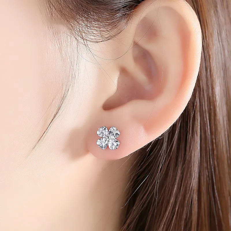 AIDIER 999 Fine Silver Stud Earrings Women's-5