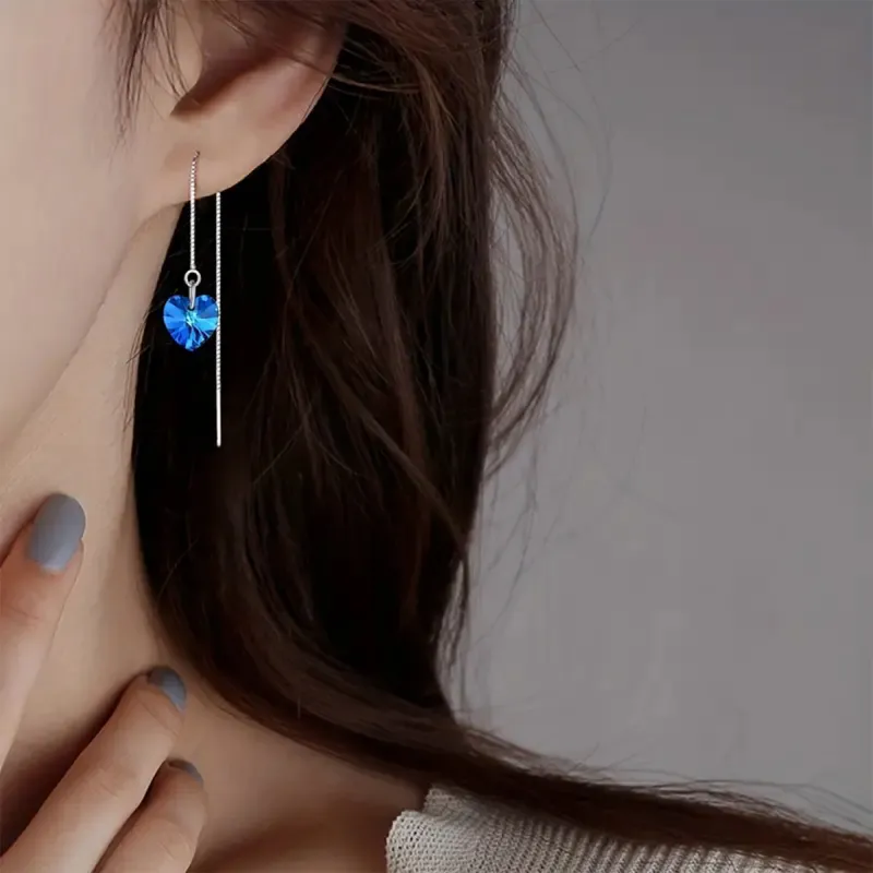 AIDIER 925 Sterling Silver Drop Earrings Women's-5