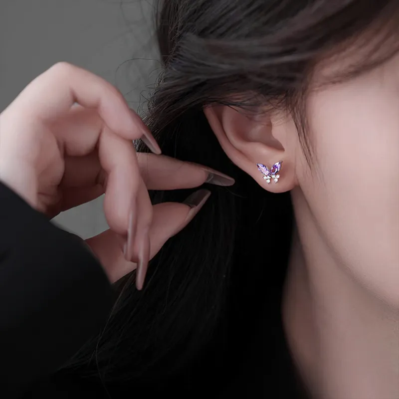 AIDIER 999 Fine Silver Stud Earrings Women's-4
