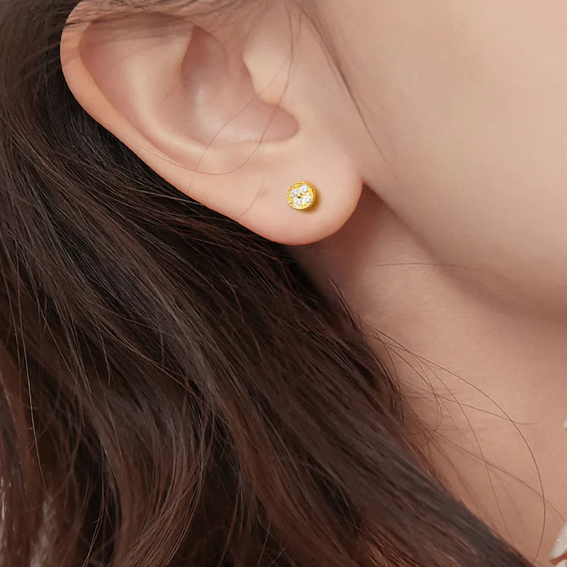 AIDIER 999 Fine Silver Stud Earrings Women's-4